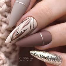 Nude-Matte-Nails-with-Glitter-Accent-5