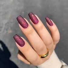 Nude-Matte-Nails-with-Glitter-Accent-9
