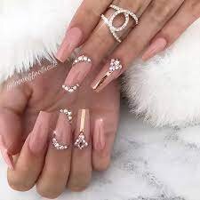 Nude-Nail-Design-With-Stones-6