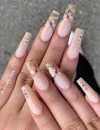 Nude-Nail-Design-With-Stones-9