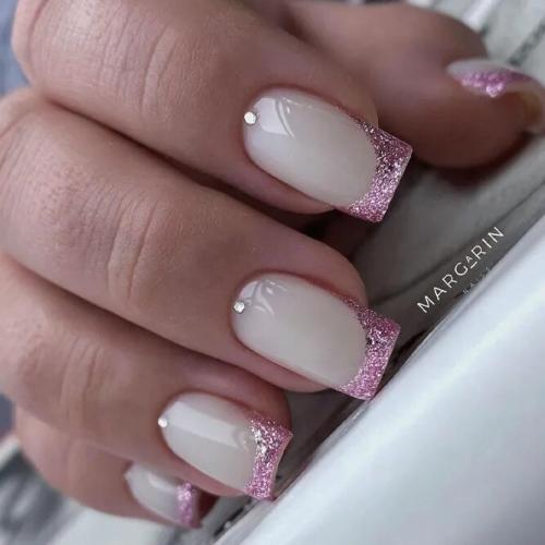 Nude-Nail-Design-with-Any-Glitter-Colors-3