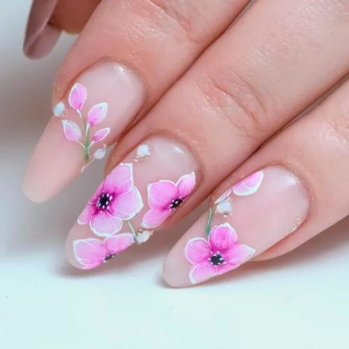 Nude-Nails-With-Flowers-Art-4