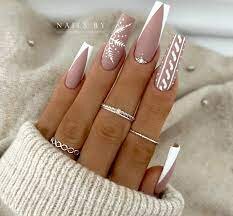 Nude-Nails-With-Stickers-Design-3