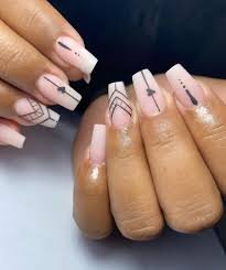 Nude-Nails-With-Stickers-Design-8