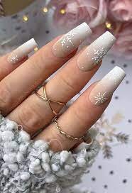 Nude-and-White-Christmas-Nails-4