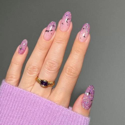 Ombre-Glitter-Nails-Designs-In-Pink-1