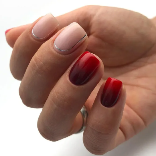 Ombre-Nails-Designs-in-Maroon-Shade-1