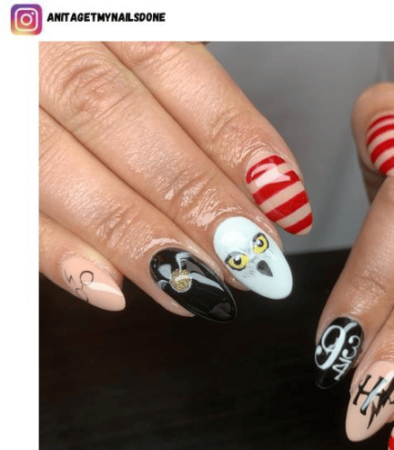 Owl-Nail-Art