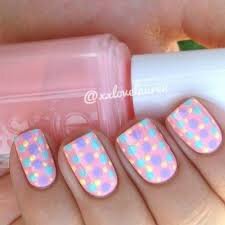 Pastel-Polka-Dot-Wedding-Nail-Design-6