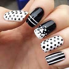 Pastel-Polka-Dots-for-Black-Nail-Art-5