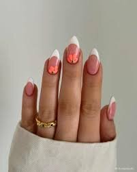 Peach-Accents-For-Your-Nails-9