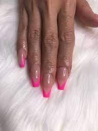 Pink-Coffin-French-Nails-3