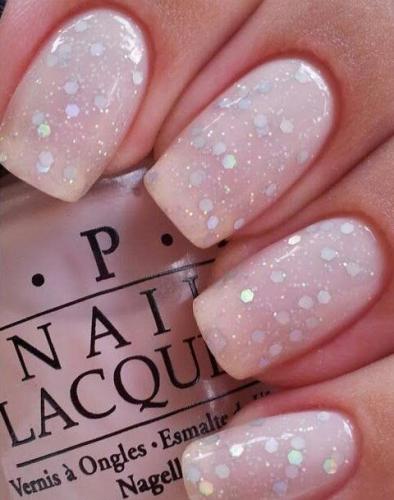 Pink-Glitter-Wedding-Nail-Idea-1