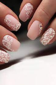 Pink-and-White-Nails-Lace-3