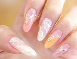 Pink-and-White-Nails-Lace-9