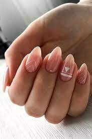 Pink-and-White-Nails-with-Geometric-2