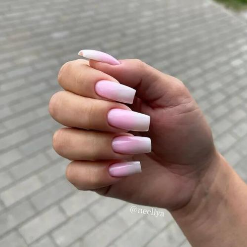 Pink-and-White-Ombre-Nails-2