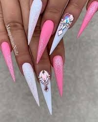 Pink-and-White-Stiletto-Nails-6