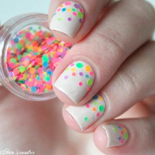 Polka-Dot-Ombre-Nails-Designs-for-Cute-Girls-2