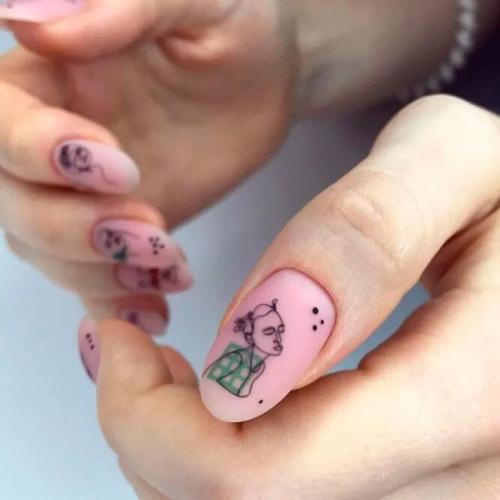 Pretty-Pink-Nude-Matte-Nails-1