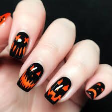 Pumpkins-For-Halloween-Nails-8