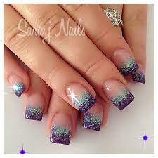 Purple-Chevon-Wedding-Nail-Idea-5