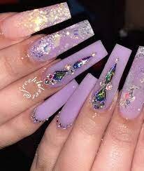 Purple-Coffin-Nails-With-Rhinestones-3