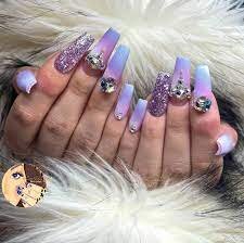 Purple-Coffin-Nails-With-Rhinestones-4