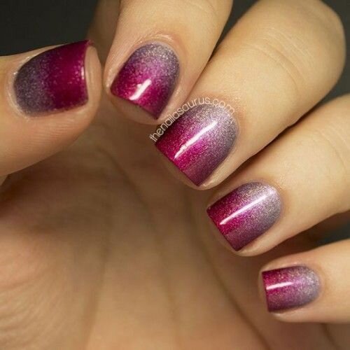 Purple-Ombre-Wedding-Nail-Idea-1