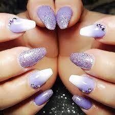 Purple-Ombre-Wedding-Nail-Idea-2