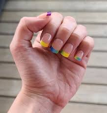 Rainbow-French-Nails-8