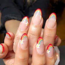 Rainbow-French-Nails-9