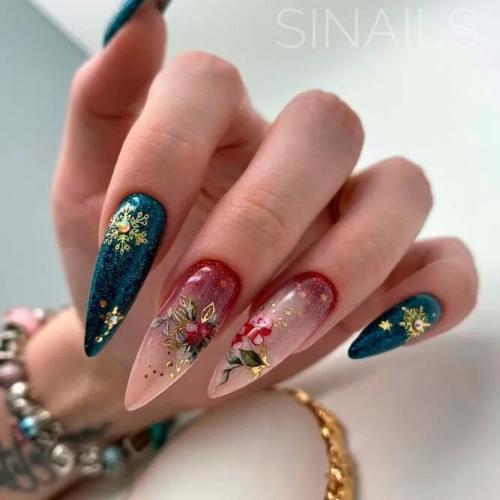 Red-Ombre-Nails-with-Glitter-4