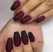 Red-and-Black-Ombre-Nails-2