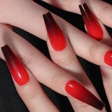 Red-and-Black-Ombre-Nails-4