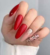 Sexy-Red-Almond-Shaped-Nails-4