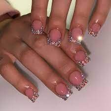 Short-Acrylic-Manicure-with-Rhinestones-5