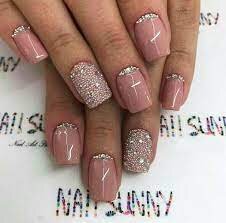 Short-Acrylic-Manicure-with-Rhinestones-6