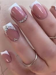 Short-Acrylic-Manicure-with-Rhinestones-8