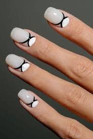 Short-Black-and-White-Nail-Designs-9