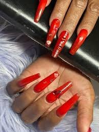 Short-Red-Matte-Coffin-Nails-3