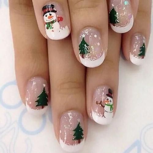 Snowman-Christmas-Nails-1