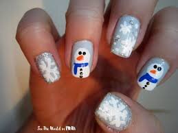 Snowman-Christmas-Nails-7