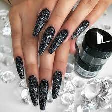 Sparkly-Coffin-Nail-Art-with-Stickers-2