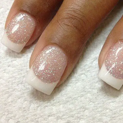 Sparkly-French-Wedding-Nail-Idea-1