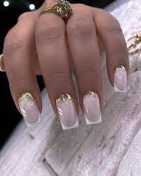 Sparkly-French-Wedding-Nail-Idea-5