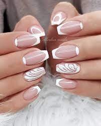 Sparkly-French-Wedding-Nail-Idea-6