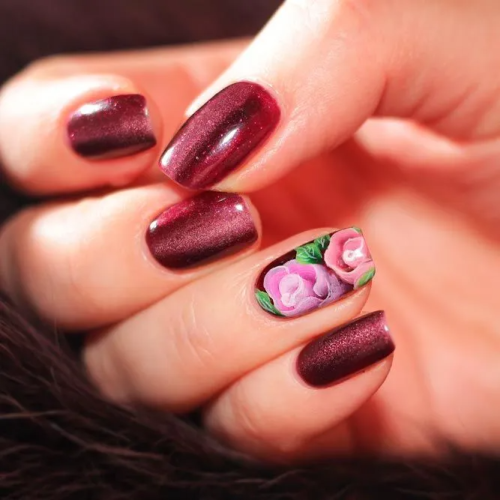 Sparkly-Glitter-Burgundy-Nails-Designs-1