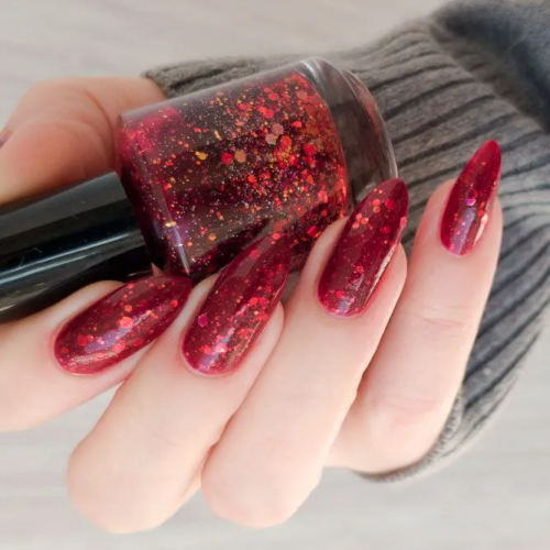 Sparkly-Glitter-Burgundy-Nails-Designs-2