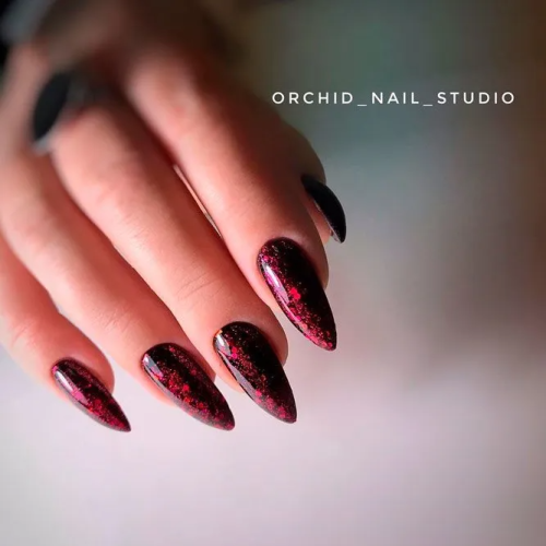Sparkly-Glitter-Burgundy-Nails-Designs-3
